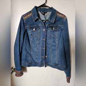 Jean embroidered jacket